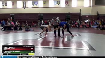 138-142 lbs 1st Place Match - Keira Myers, NH/TV vs Mercedes Brockert, West Liberty