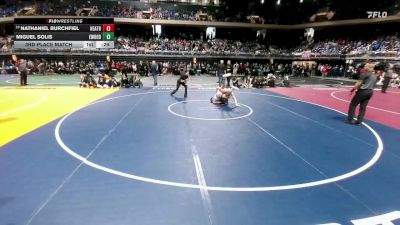 6A 132 lbs 3rd Place Match - Nathaniel Burchfiel, Rockwall Heath vs Miguel Solis, El Paso Eastwood