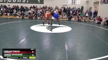 285 lbs Semifinal - Sterling Threats, Grissom Hs vs Derrick Santacruze, Mae Jemison