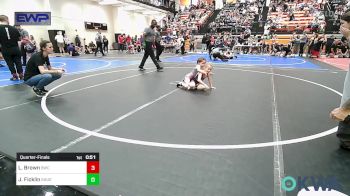 46 lbs Quarterfinal - Loxleigh Brown, Brushy Wrestling Club vs Joey Ficklin, Skiatook Youth Wrestling