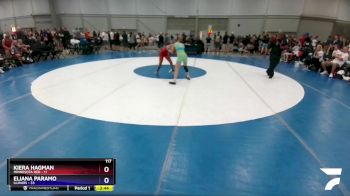 117 lbs Quarters & 1st Wb (16 Team) - Kiera Hagman, Minnesota Red vs Eliana Paramo, Illinois