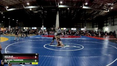 75 lbs Round 3 (6 Team) - Blayden Thompson, RAW vs Ace Ellis, HANOVER HAWKEYE