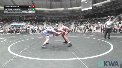 132 lbs Consi Of 8 #2 - Graham Parker, Team Tulsa Wrestling Club vs Laforce Bearbow, Darko Valley Wolf Pack