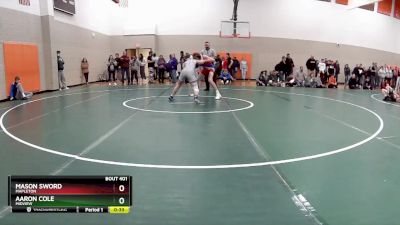 132 lbs Cons. Round 3 - Mason Sword, Mapleton vs Aaron Cole, Midview