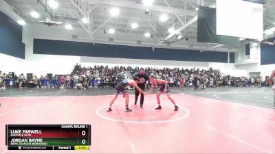 120 lbs Champ. Round 1 - Luke Farwell, Eastvale Elite vs Jordan Bayne, RBWC (Rancho Bernardo)