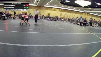 70 lbs Quarterfinal - Logan Ramirez, Riverside Rascal vs Beau Gifford, Atc