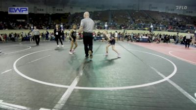 70 lbs Semifinal - Emma Willis, Geary Youth Wrestling vs Yaretzi Rojas, Team Tulsa Wrestling Club