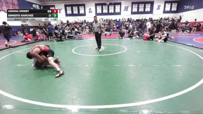 134 lbs Champ. Round 1 - Joshua Ownby, Hemet vs Ernesto Sanchez, Centennial Corona