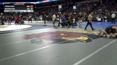 157 lbs Consi Of 16 #1 - Tyson Tran, Granada (NC) vs Nathan Paul, Bakersfield Christian (CS)