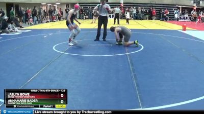 125 lbs Round 1 - Jaelyn Bowe, Crass Trained Wrestling vs Annamarie Bader, Pardeeville Boys Club