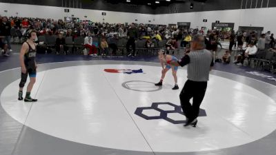 95 lbs Round 1 (6 Team) - Beau Siljanoski, The Outsiders Wrestling Club vs Cael Purcell, Beast Mode