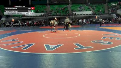 6A 144 lbs 3rd Place Match - Braydon Tray, Pell City vs Joe Brasseal, Gardendale Hs