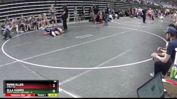 82 lbs Finals (8 Team) - Piper Eller, Utah vs Ella Haines, South Dakota Lightning