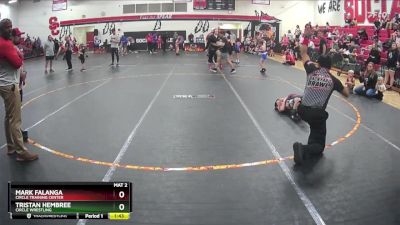 132/138 Round 1 - Mark Falanga, Circle Training Center vs Tristan Hembree, Circle Wrestling