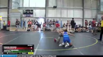 105 lbs Round 1 (6 Team) - Mason Dewing, Team Gotcha Blue vs Justus Thrasher, Death Squad