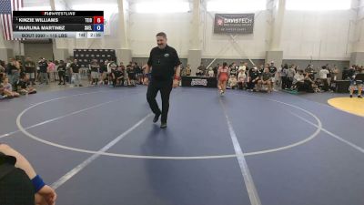115 lbs 1st Place Match - Kinzie Williams, Team Idaho vs Marlina Martinez, Salem Elite