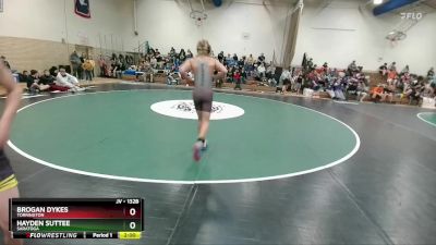 132B Quarterfinal - Brogan Dykes, Torrington vs Hayden Suttee, Saratoga