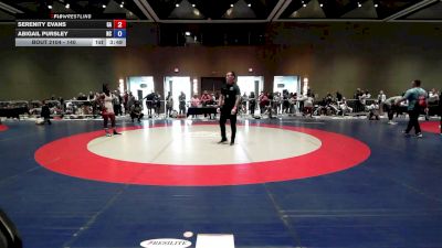 140 lbs Quarters - Serenity Evans, GA vs Abigail Pursley, NC