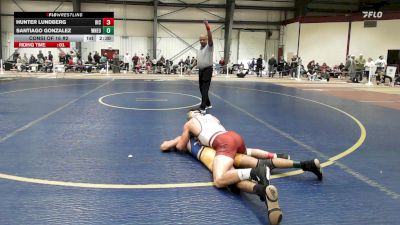 141 lbs Consi Of 16 #2 - Hunter Lundberg, Rhode Island College vs Santiago Gonzalez, Western New England