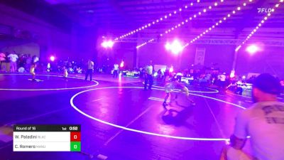 62 lbs Round Of 16 - Weston Paladini, Black Fox Wrestling Academy vs Caleb Romero, Manu WC