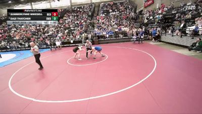 3A 170 lbs Quarterfinal - Summerlynne Mikesell, Richfield vs Dazi Thatcher, Emery