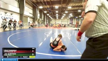 100 lbs Rd# 3 12:00pm Friday - Cruz Enderle, Oklahoma Elite vs Jax Quintana, Minion Green