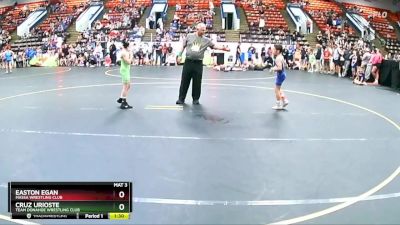 65 lbs Quarterfinal - Cruz Urioste, Team Donahoe Wrestling Club vs Easton Egan, Massa Wrestling Club