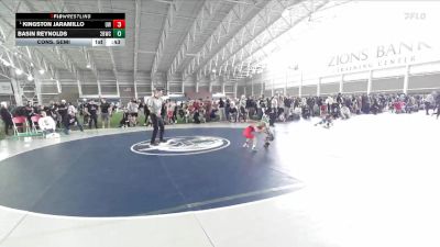 42 lbs Cons. Semi - Kingston Jaramillo, Uintah Wrestling vs Basin Reynolds, 208 Badgers Wrestling Club