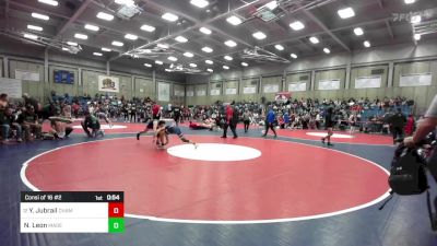 120 lbs Consi Of 16 #2 - Yousef Jubrail, Chaminade College Prep Sch vs Nathan Leon, Madera South