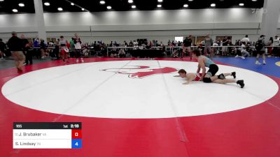 165 lbs Consi Of 16 #1 - Jacob Brubaker, Va vs Seth Lindsay, Tn