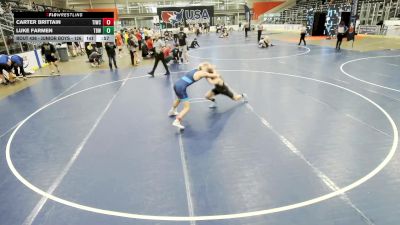 Junior Boys - 132 lbs Cons. Round 4 - Carter Brittain, Team Idaho Wrestling Club vs Luke Farmen, The Best Wrestler