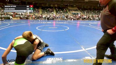 92 lbs Round Of 16 - Mason Myers, WPA Spartans vs Jace Barnes, Team Donahoe