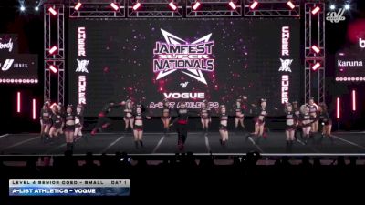 A-List Athletics - Vogue [2026 L4 Senior Coed - Small DAY 1] 2026 JAMfest Cheer Super Nationals