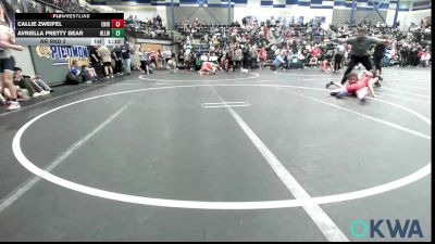 105 lbs Rr Rnd 2 - Callie Zweifel, Enid Junior High vs Avriella Pretty Bear, Harrah Little League Wrestling