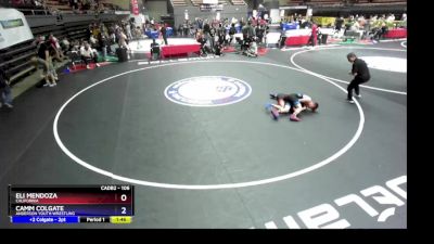 106 lbs 7th Place Match - Eli Mendoza, California vs Camm Colgate, Anderson Youth Wrestling