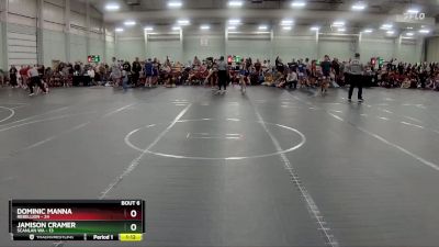 150 lbs Round 2 (8 Team) - Dominic Manna, Rebellion vs Jamison Cramer, Scanlan WA