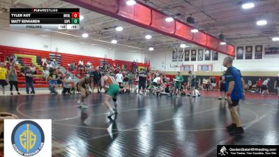 High School - 164 lbs Prelims - Tyler Kot, Morris Knolls vs Matt Edwards, South Plainfield