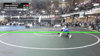 132 lbs Champ. Round 1 - Ryder Whiteside, Leon Bluestem HS vs Derek Clydesdale, Norton Community HS