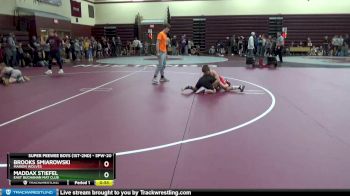 SPW-20 lbs Round 1 - Maddax Stiefel, East Buchanan Mat Club vs Brooks Smiarowski, Marion Wolves