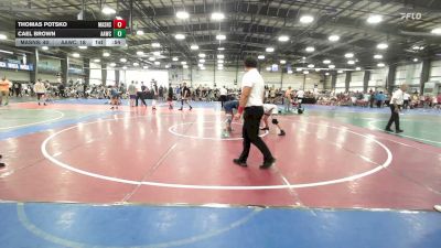 154 lbs Round Of 16 - Thomas Potsko, Mat Assassins Black - MS vs Cael Brown, All American Wrestling Club - MS
