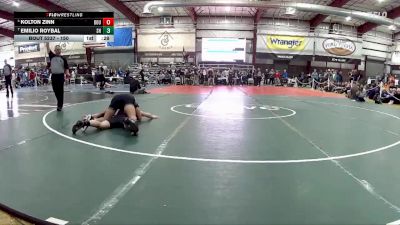 150 lbs Cons. Semi - Kolton Zinn, Douglas vs Emilio Roybal, SLAM! Nevada