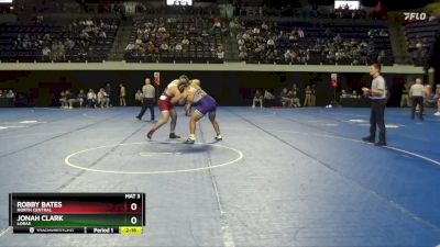 285 lbs Quarterfinal - Robby Bates, North Central vs Jonah Clark, Loras