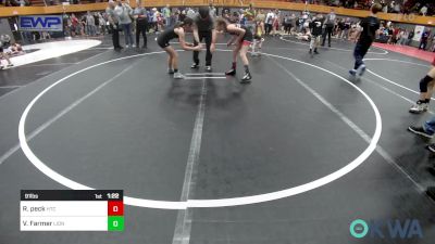 91 lbs Semifinal - Rowdie Peck, Hinton Takedown Club vs Vanessa Farmer, Lions Wrestling Academy