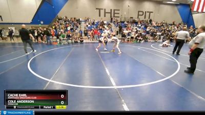 92 lbs Champ. Round 2 - Cache Earl, Northside Wrestling Club vs Cole Anderson, Syracuse