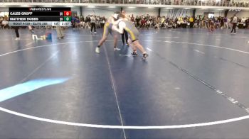 Elite 285 lbs Cons. Round 2 - Matthew Hobbs, Quincy vs Caleb Groff, Quincy