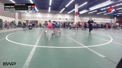 125 lbs Consi Of 8 #1 - Carlie May, Carrollton Thunder Wrestling vs Cora Hayes, Best Trained Wrestling