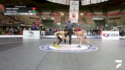 Schoolboys - 92 lbs Cons. Semis - Ajay Limon, California Grapplers vs Daniel Martinez, Sunkist Kids Monster Garage