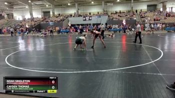 160 lbs Cons. Round 3 - Cayden Thomas, Cane Nation Wrestling Club vs Noah Singleton, Jr Cyclones Wrestling