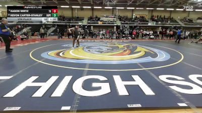 150 lbs 5th Place - Kason Wirtz, Toll Gate vs Kevon Carter-Stanley, Hope