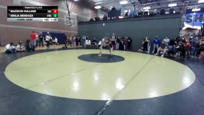 102 lbs Cons. Semi - Madison Holland, Suples Wrestling Club vs Emilia Mendoza, Idaho Falls Wrestling Club